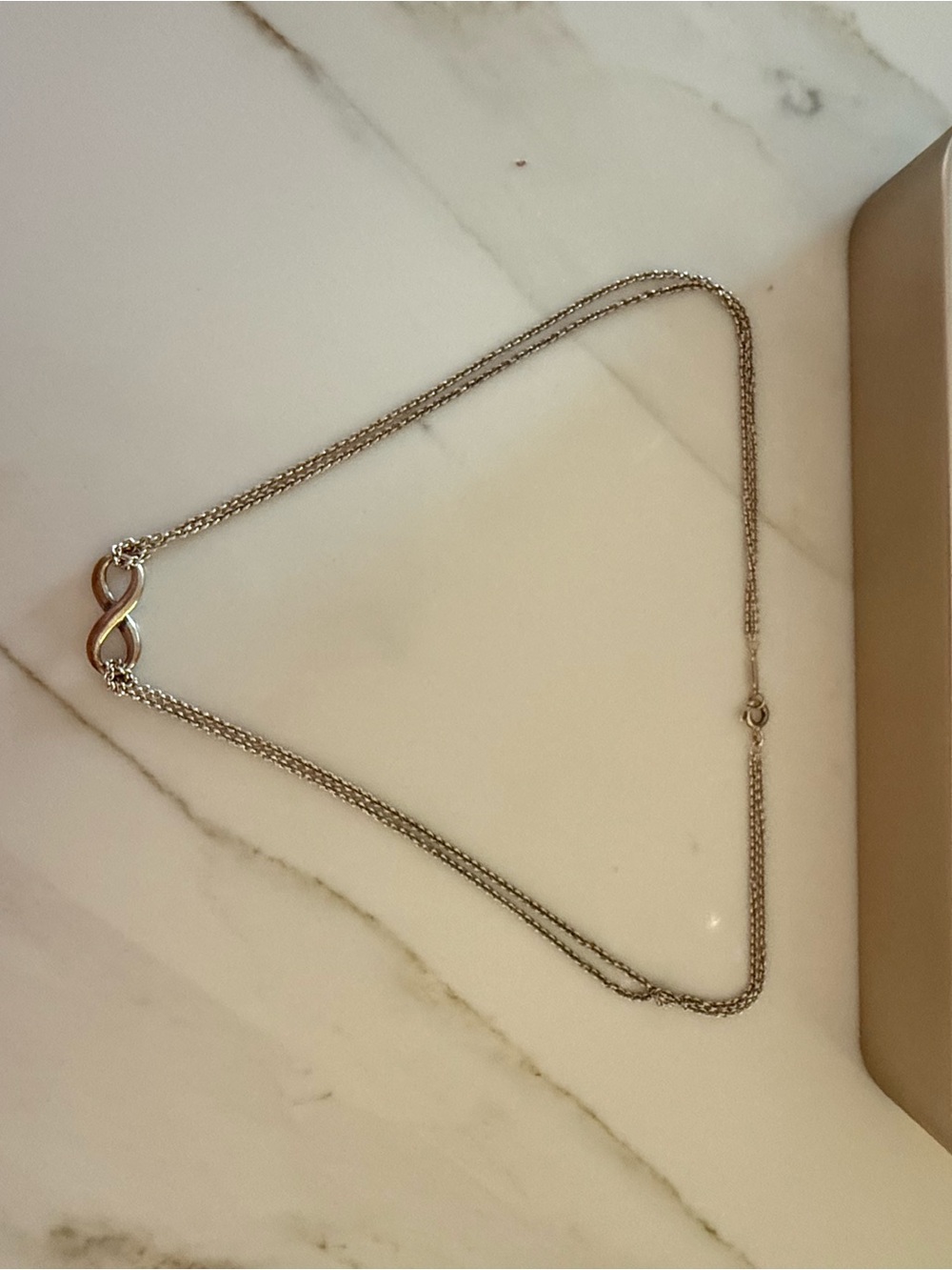 Tiffany & Co. Sterling Silver Infinity Pendant Necklace - Silver